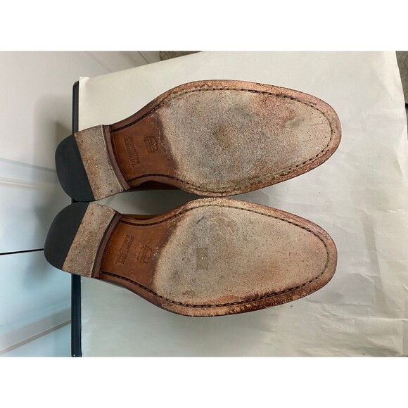 Johnston & Murphy leather sheepskin lace up Oxford shoes - Picture 7 of 7